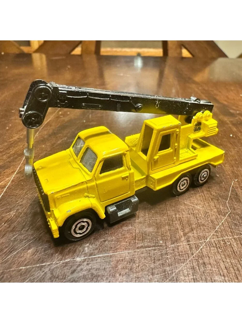 Vintage Majorette Die Cast No 283 Yellow Crane 1:100 Scale France